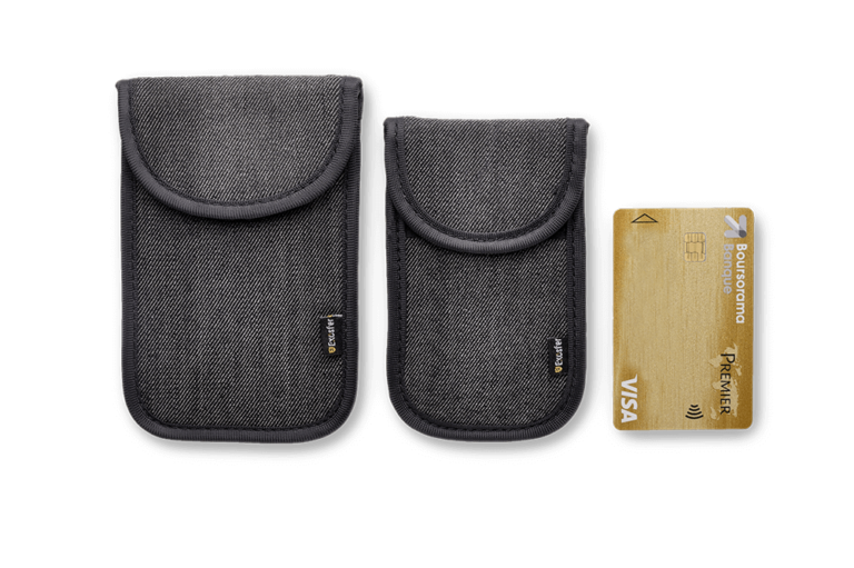 Lot De 4 étuis Anti-piratage RFID – Pour Passeport + Cartes Bancaires – Aluminium